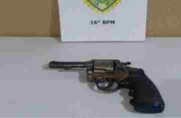 Pinhão - Homem é preso após efetuar disparo de arma de fogo no bairro Recanto Verde